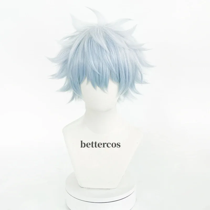 Candy 2025Amine Gintama Sakata Gintoki Cosplay Wig Silver Soul Short Gradient Color Heat Resistant Synthetic Costume Hair Wigs +