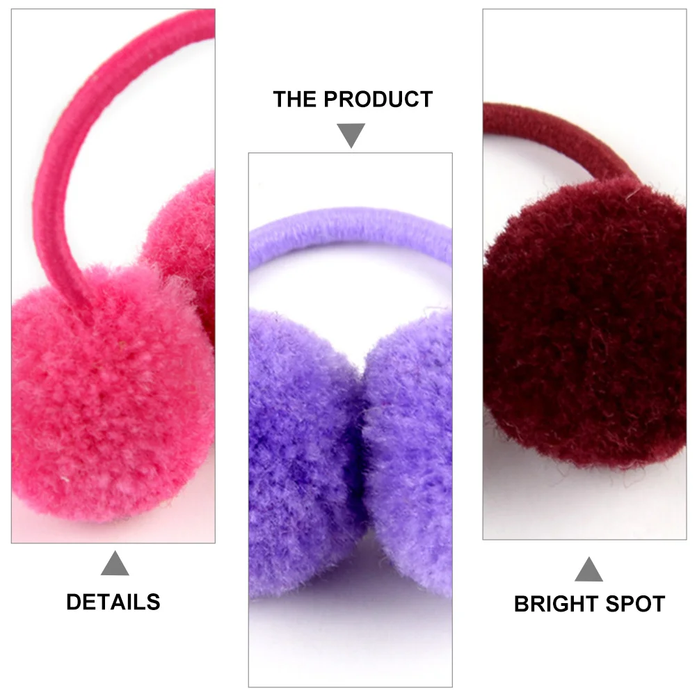 

14Pcs Children Elastic Hair Bands Cute Ponytail Holder for School Birthday Party Festival Hair Accessories Ponytail Holder