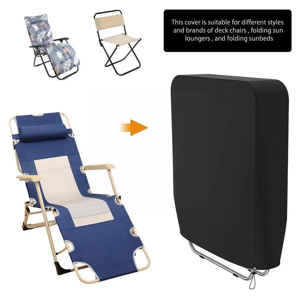 2024 Folding Chair Cover Recliner Cover Waterproof Uv Chair 110x71cm Dustpr Cover Coveres Outdoor Oxford Waterproof Cloth Cover