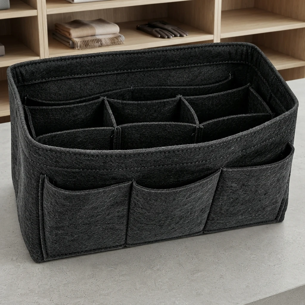 Organisateur de sac en feutre, insert multi-poches, doublure de sac à main, disponible en petit, moyen et grand, compatible avec Speedy Tote Onthego