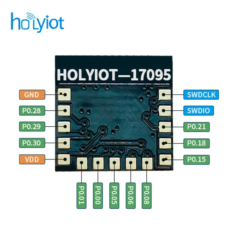 FCC CE Holyiot nRF52832 Wireless RF Module 2.4GHz Transceiver Ble 5.0 Receiver transmitter Bluetooth Module