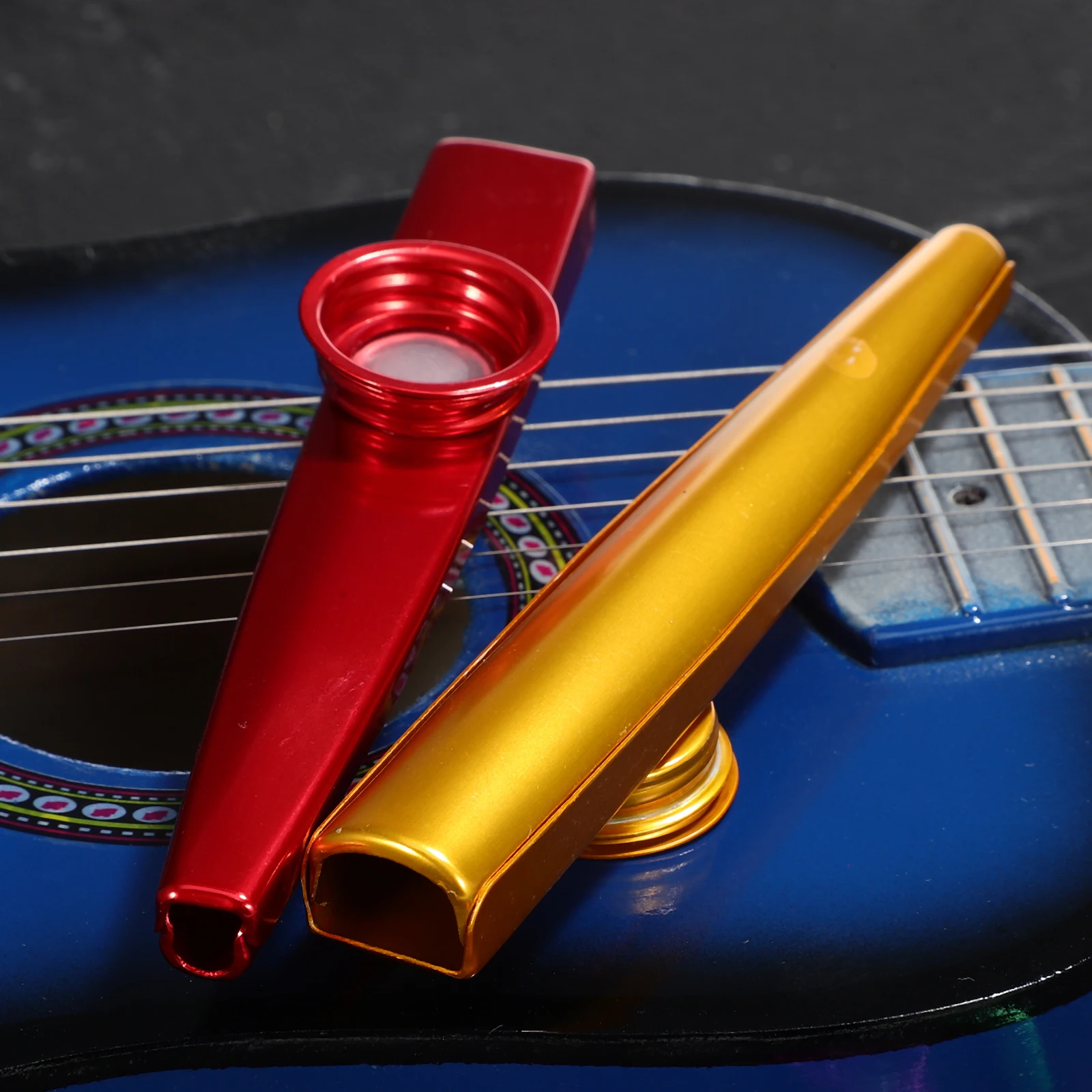 مجموعة كازو معدنية مكونة من 12 قطعة للبالغين المبتدئين آلة موسيقية صغيرة الأداء كازو خفيفة الوزن ومحمولة