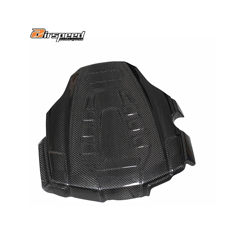 

3K Twill Carbon Weave in Glossy Finish Dry Carbon Fiber Engine Cover for AUDI A6/A7 C7 3.0T
