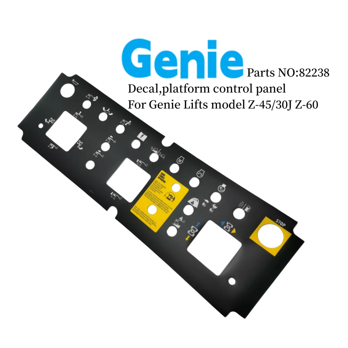 82238 82238GT Decal para Panel de Control de Plataforma Genie Lift: Evaluación Técnica y Uso Práctico