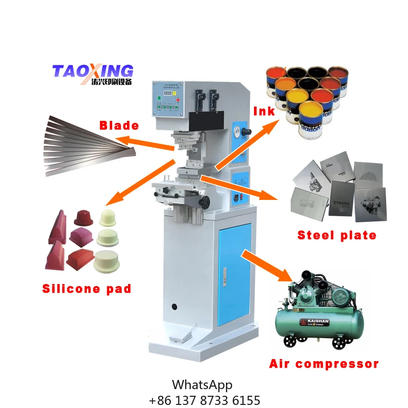A Full Set Of Accessories Customized Plates Various Types Of Silicone Mats Pad Printers