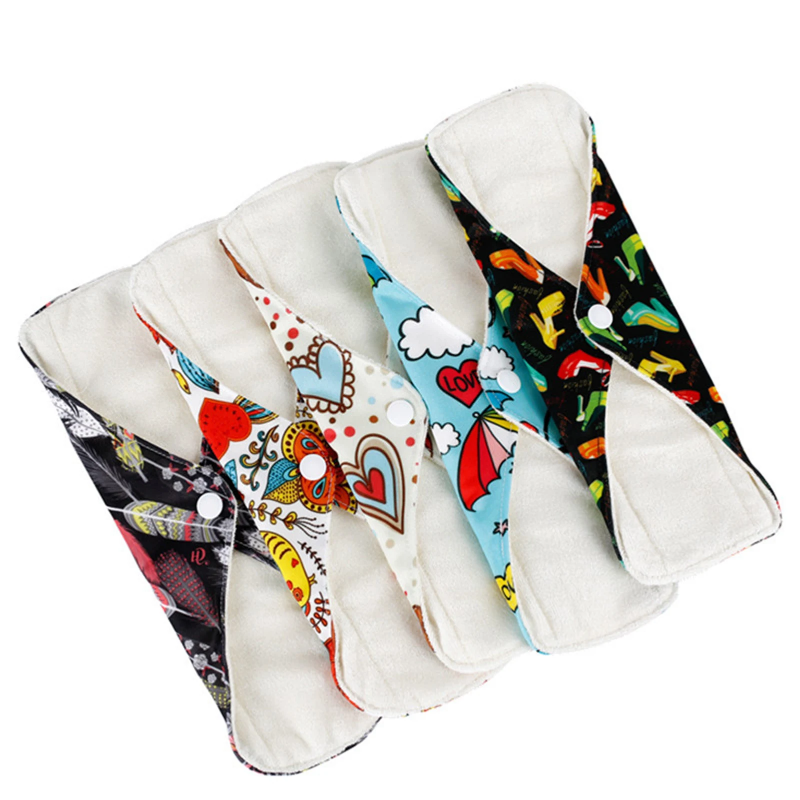 Bamboo Fiber Sanitary Pads Hygiene Product Highly Absorbent Leak Proof Design for Menstrual Care Women Comfort Daily Use