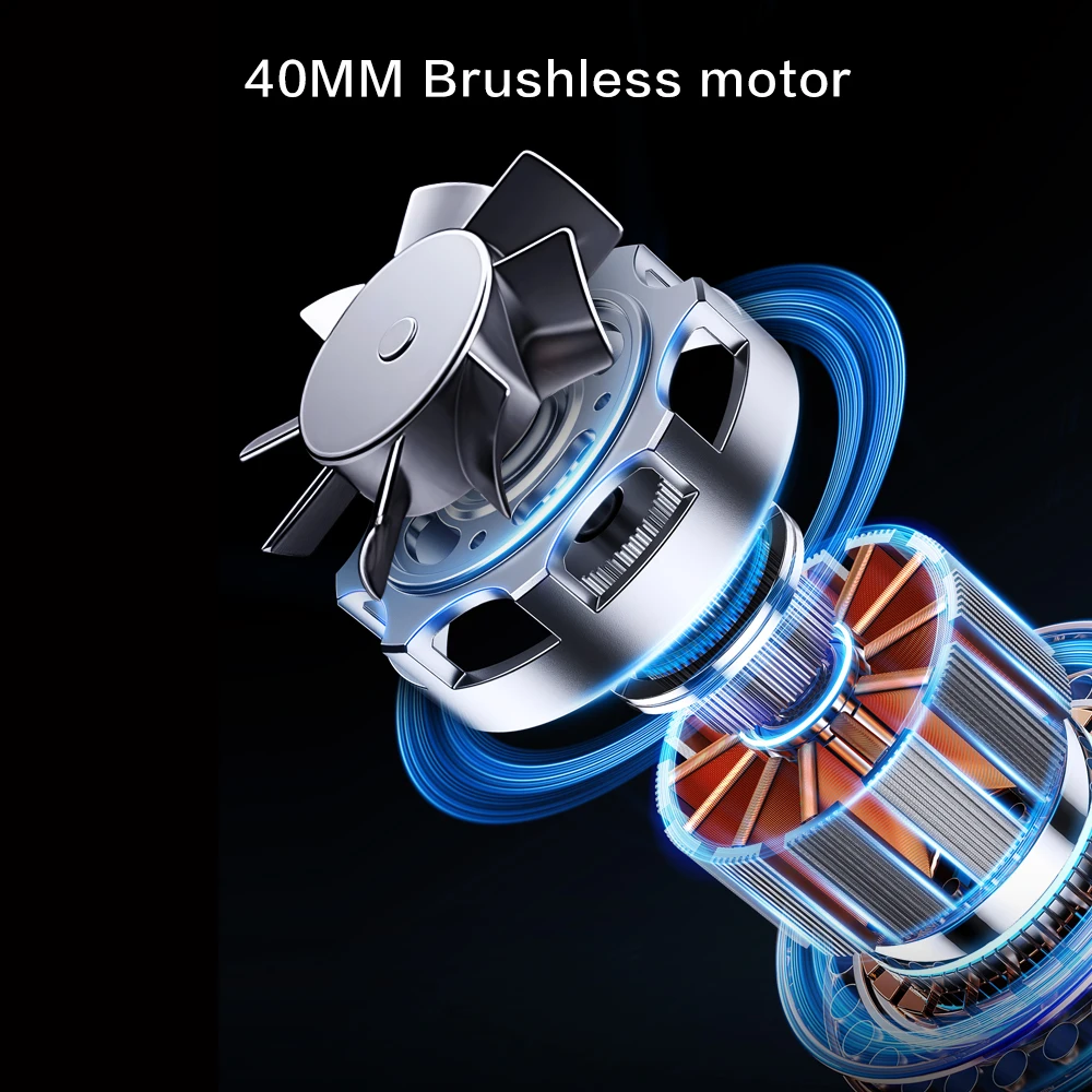 Super 990000 RPM Borstelloze Motor Elektrische Turbo Jet Fan Hoge Snelheid Turbo Gewelddadige Fan USB Oplaadbare Krachtige Stofblazer 52 m/s