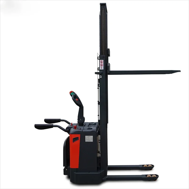 Small Station Driving All-electric 1.5t 2 Tons 3 Tons Automatic Hydraulic Lifting and Unloading Pallet Stacking Forklift