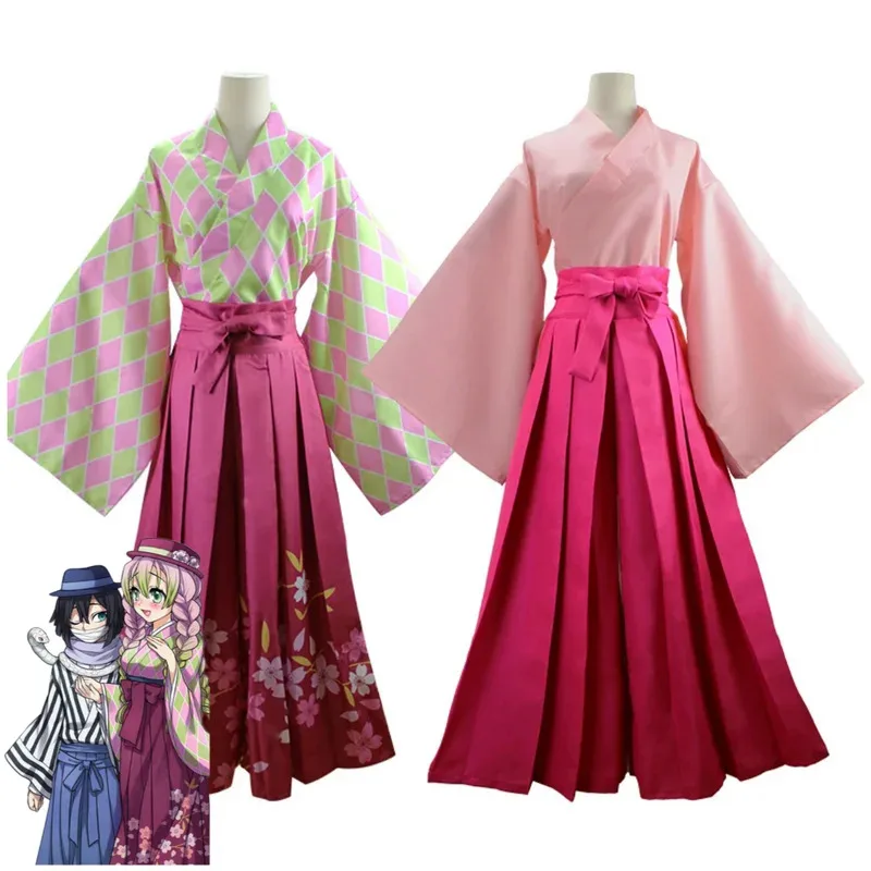 2025 aaa Anime Kochou Shinobu Kamado Tanjirou Kanroji Mitsuri Tomioka Giyuu Tsuyuri Kanao Cosplay Costume Japanese Kimono Bathro