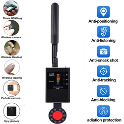 Professional Anti Spy Detector Camera GSM Audio Bug Finder GPS Signal Lens RF Tracker Detects Wireless Hidden Cameras Detection