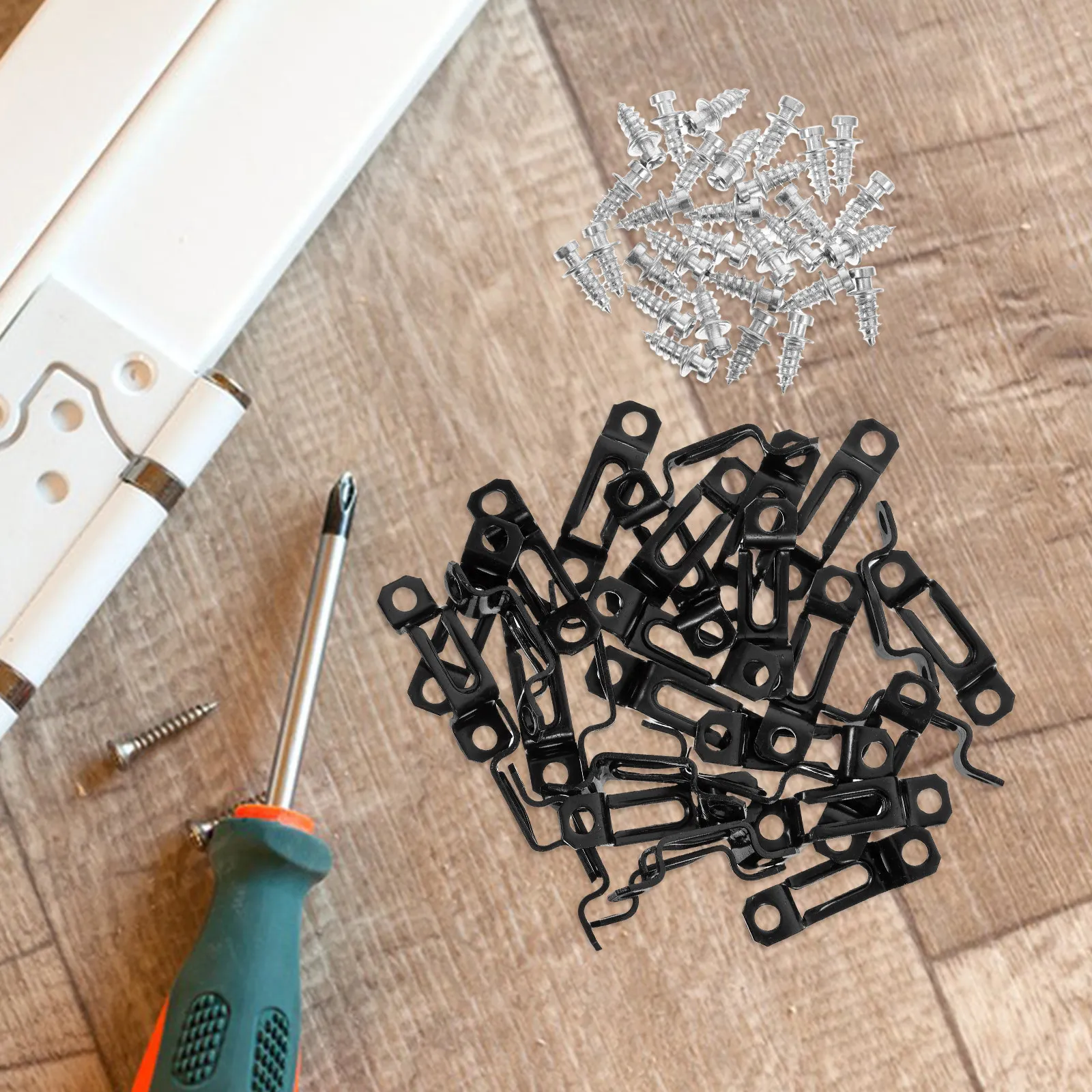 30Pcs Furniture Invisible Connector Slide Buckle Fastener Two in One Design for Cabinet Wardrobe Sofa Bookshelf Combination