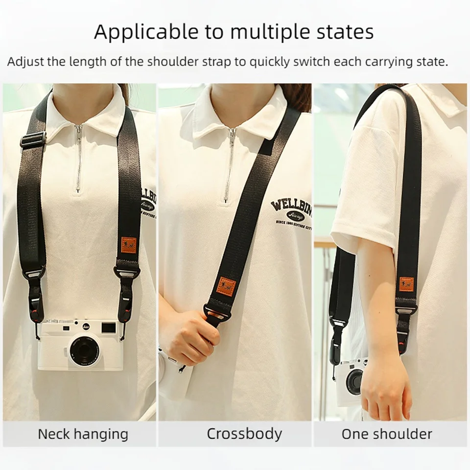 Camera Strap Nylon Adjustable Shoulder Neck Belt Quick Release Sling for Nikon Canon Sony Fuji SLR DSLR Digital Convenient Shoot