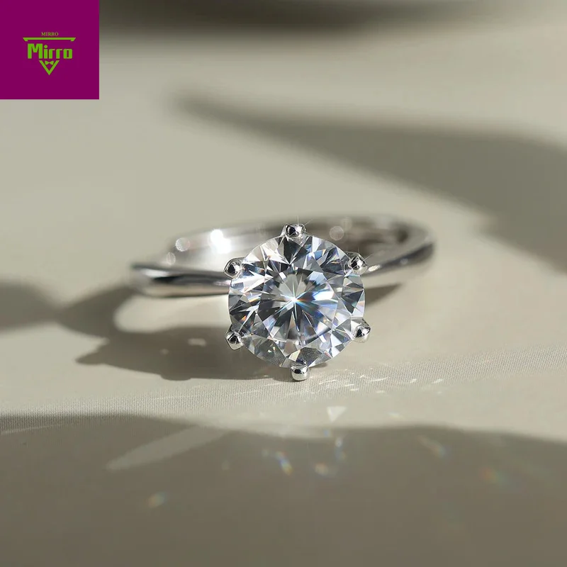 

Сертифицированное GRA зубец, круглое кольцо вечности с муассанитом, 1-4 карата, обручальное кольцо из стерлингового серебра 925 пробы, ювелирное изделие, подарок