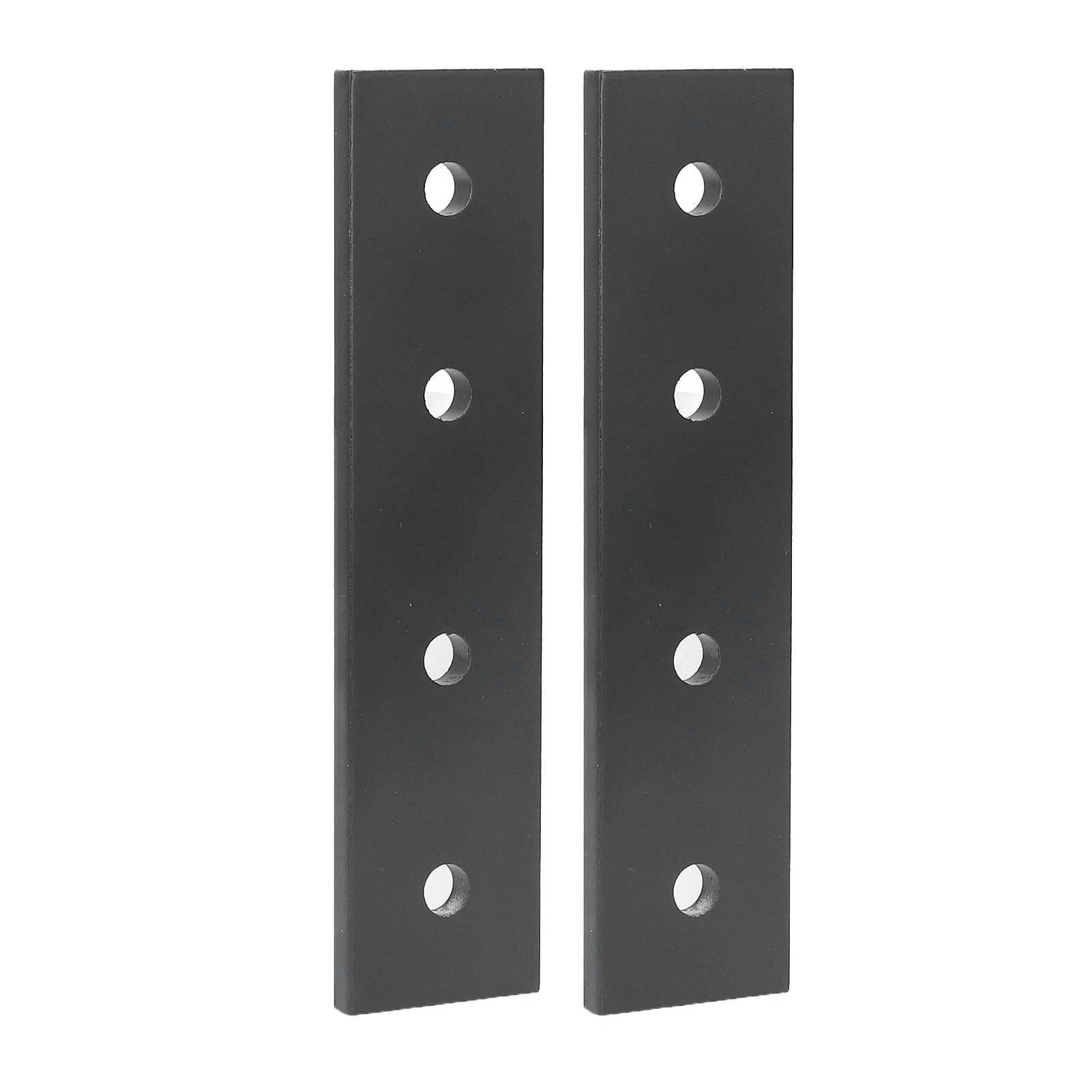 1 Par de Placas de Conexión de 4 Orificios, Soportes Planos Rectos de Aleación de Aluminio, Accesorios de Fijación Metálica, Soporte Plano Recto de Aluminio