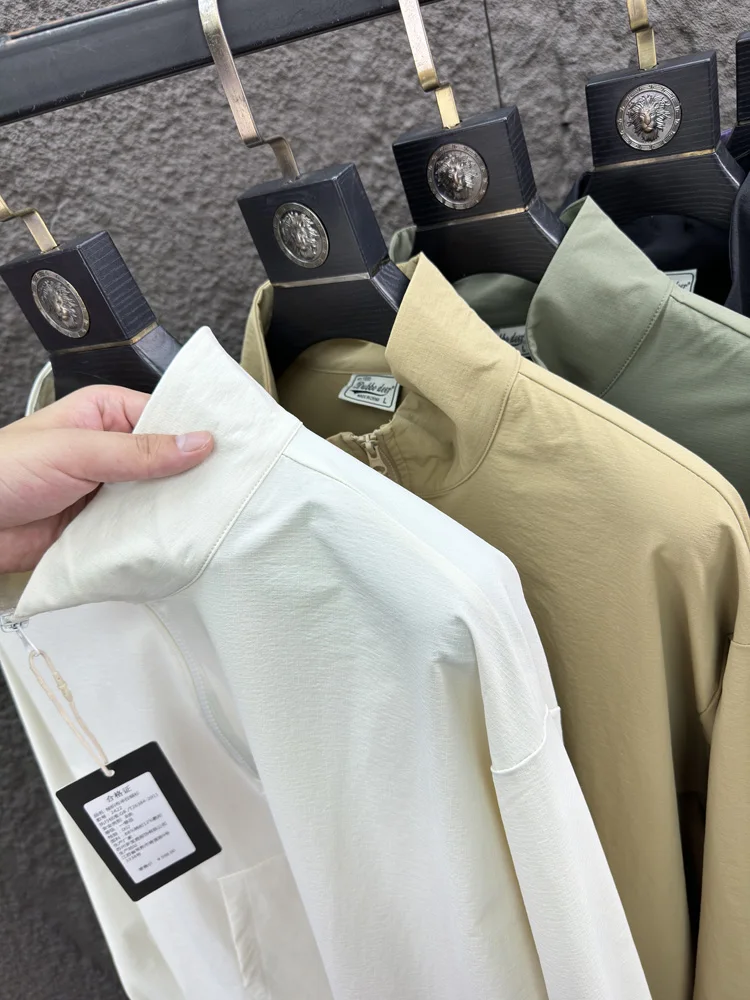 Svip خفيفة الوزن عارضة هوديي Jaet سستة الوقوف الياقة فضفاضة تناسب الخريف الربيع ex زوجين Faion البلوز ملابس خارجية