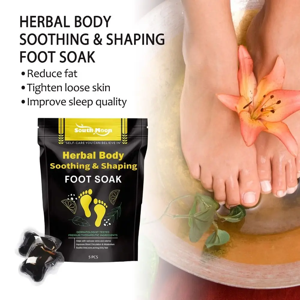 5/10 ชิ้นนวด Heath & beauty Foot Care เครื่องมือเท้ากระเป๋าเส้นเลือดขอดทําความสะอาดเท้าแช่ลูกปัดสมุนไพร Detox & shaping