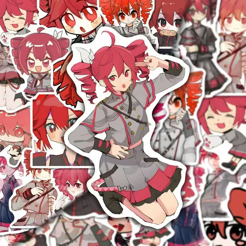 60pcs Kasane Teto Sticker Anime Figures Manga Cartoon Kawaii Waterproof Graffiti Stickers Phone Journaling Water Cup Decor Props image 3