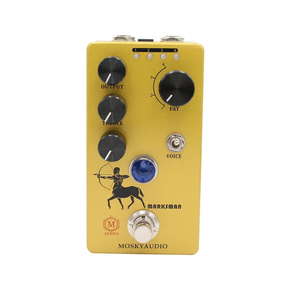 

MOSKYAUDIO Guitar Effects Pedal MARKSMAN High Gain Distortion Overdrive Electric Guitar Effect 3 Controls 4 Modes