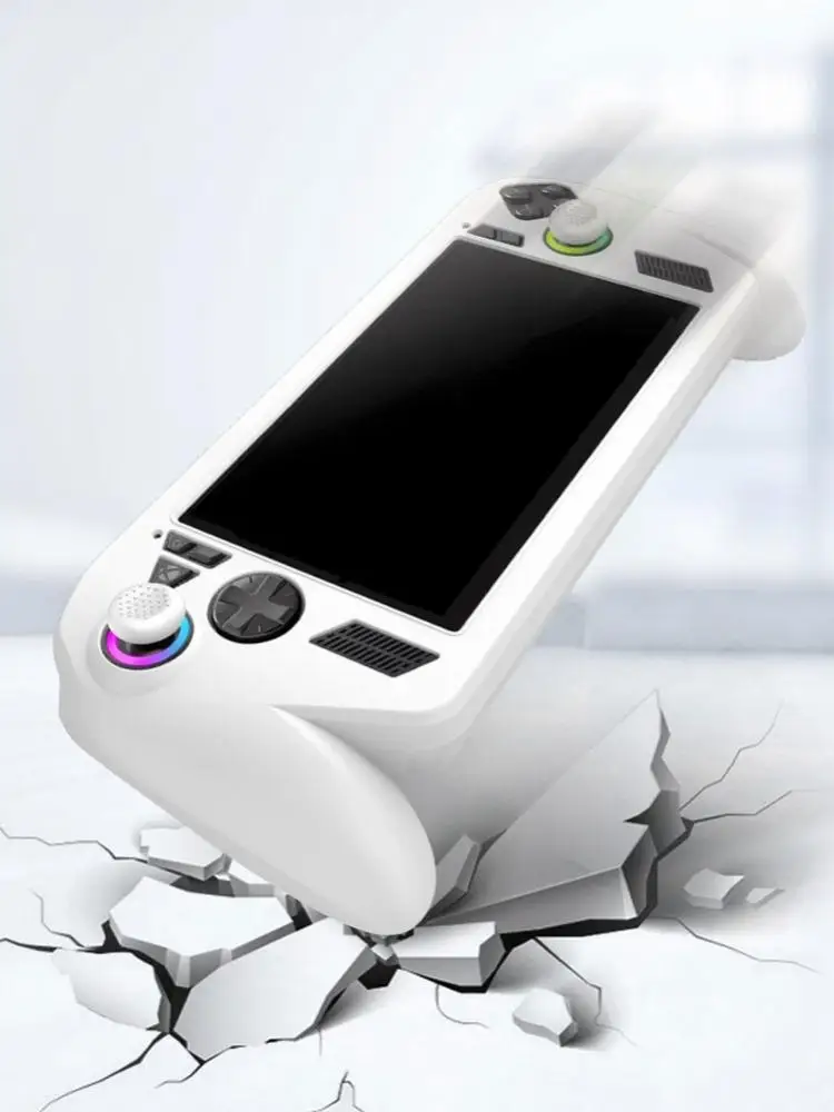 Pour ASUS portable ROG ally x étui de protection coque en silicone console de jeu étui de protection 360 ° Protection antidérapante et anti-poussière