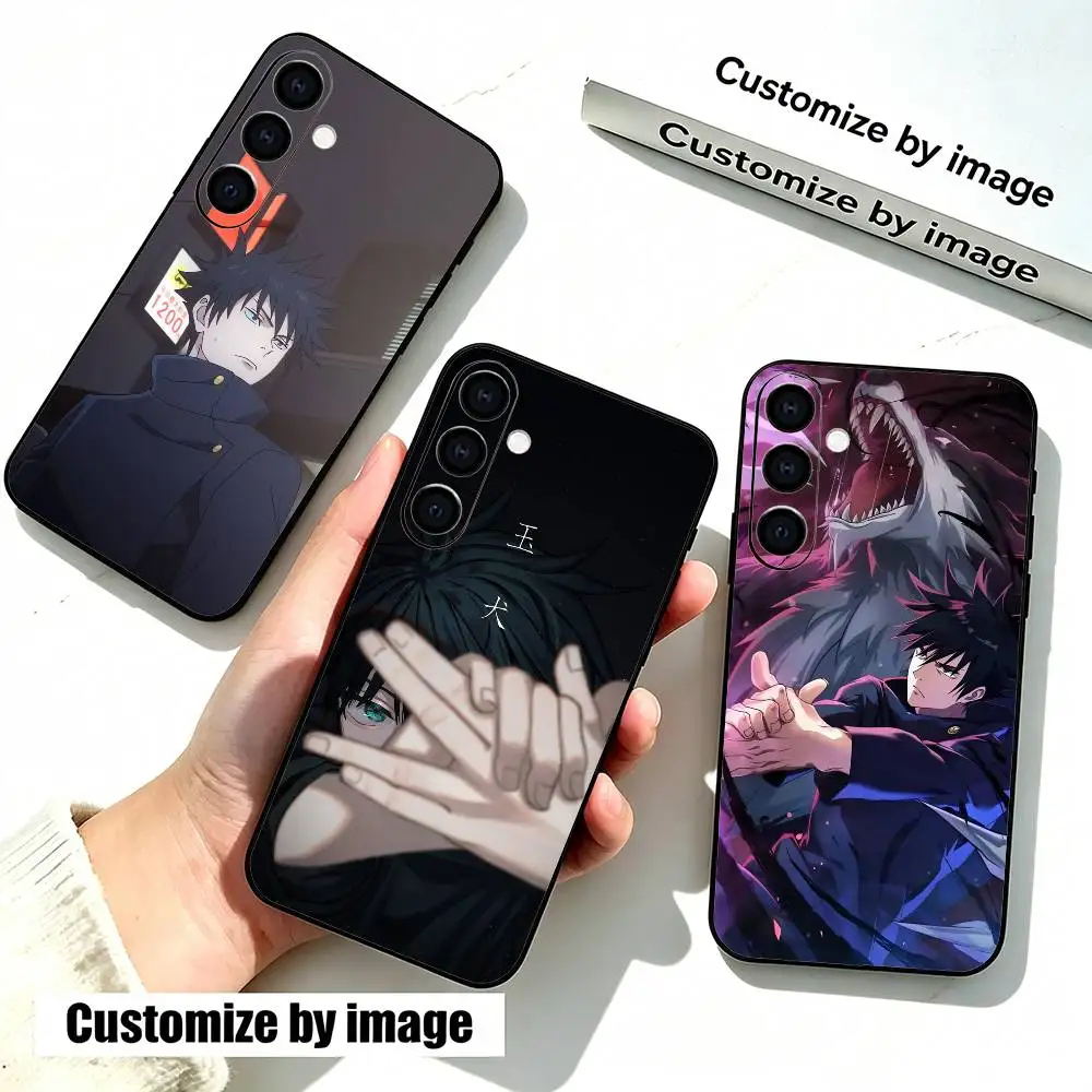 Anime Megumi F-Fushiguro  J-Jujutsu  Phone Case For Samsung Galaxy A73,A72,A71,A70,A53,A52,A51,Soft Silicone Black Cover