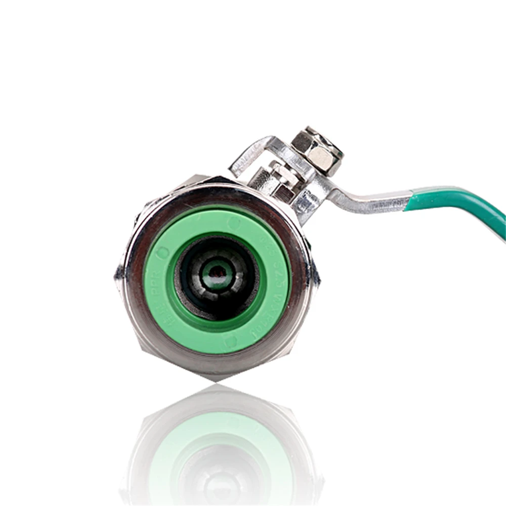 1pcs for Valve PPR Live Ball Valve Green 6 Points 25mm Plastic Hot Melt Valve Cold And Hot Water Pipe Into The Main