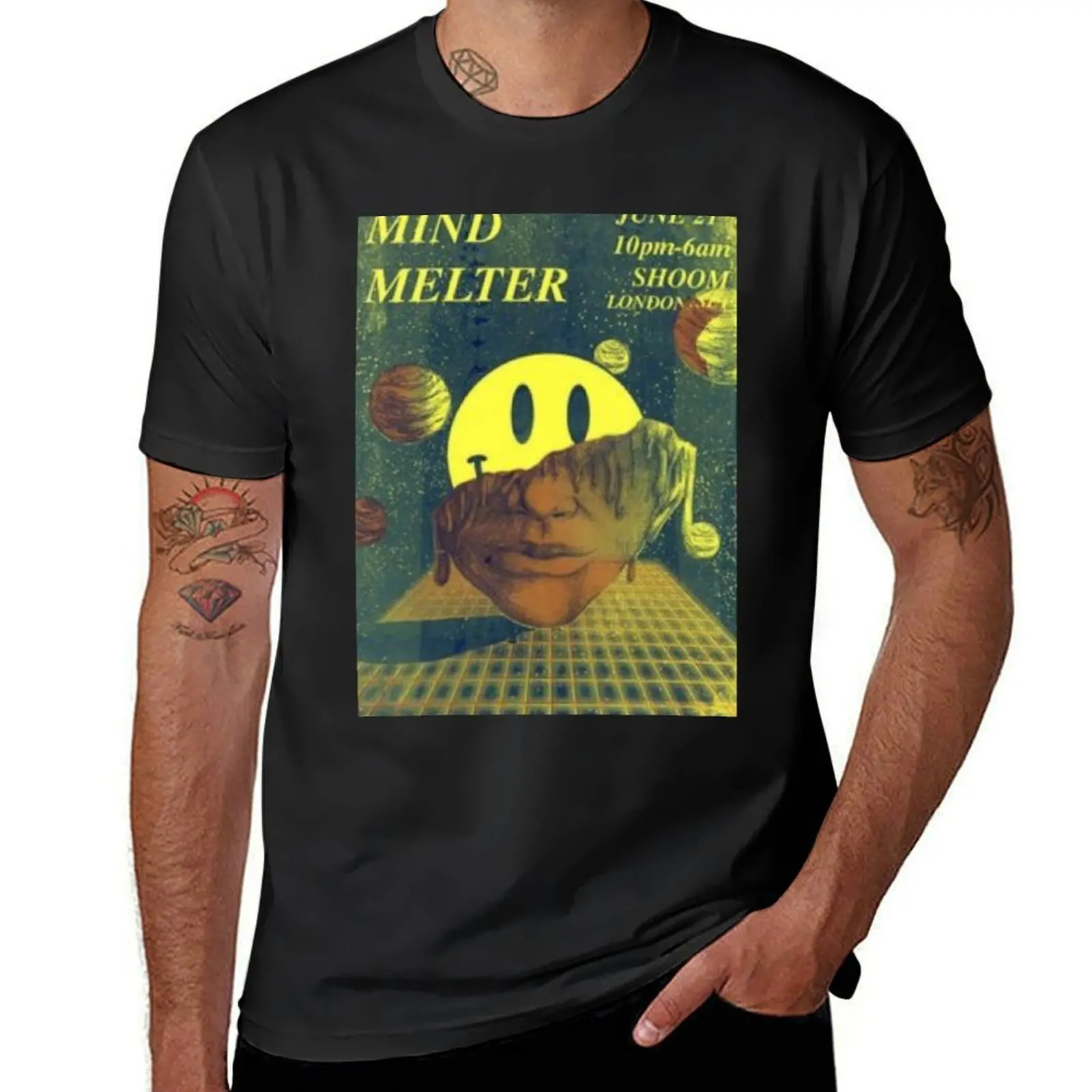 Mind Bender 90's Rave Flyer T-Shirt Blouse oversized vintage clothes vintage men graphic t shirts