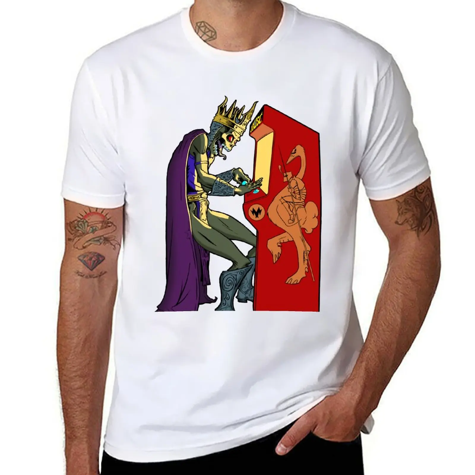 

Art thou ready, player one T-Shirt t shirts for man pack cotton funny t shirts man T-Shirt