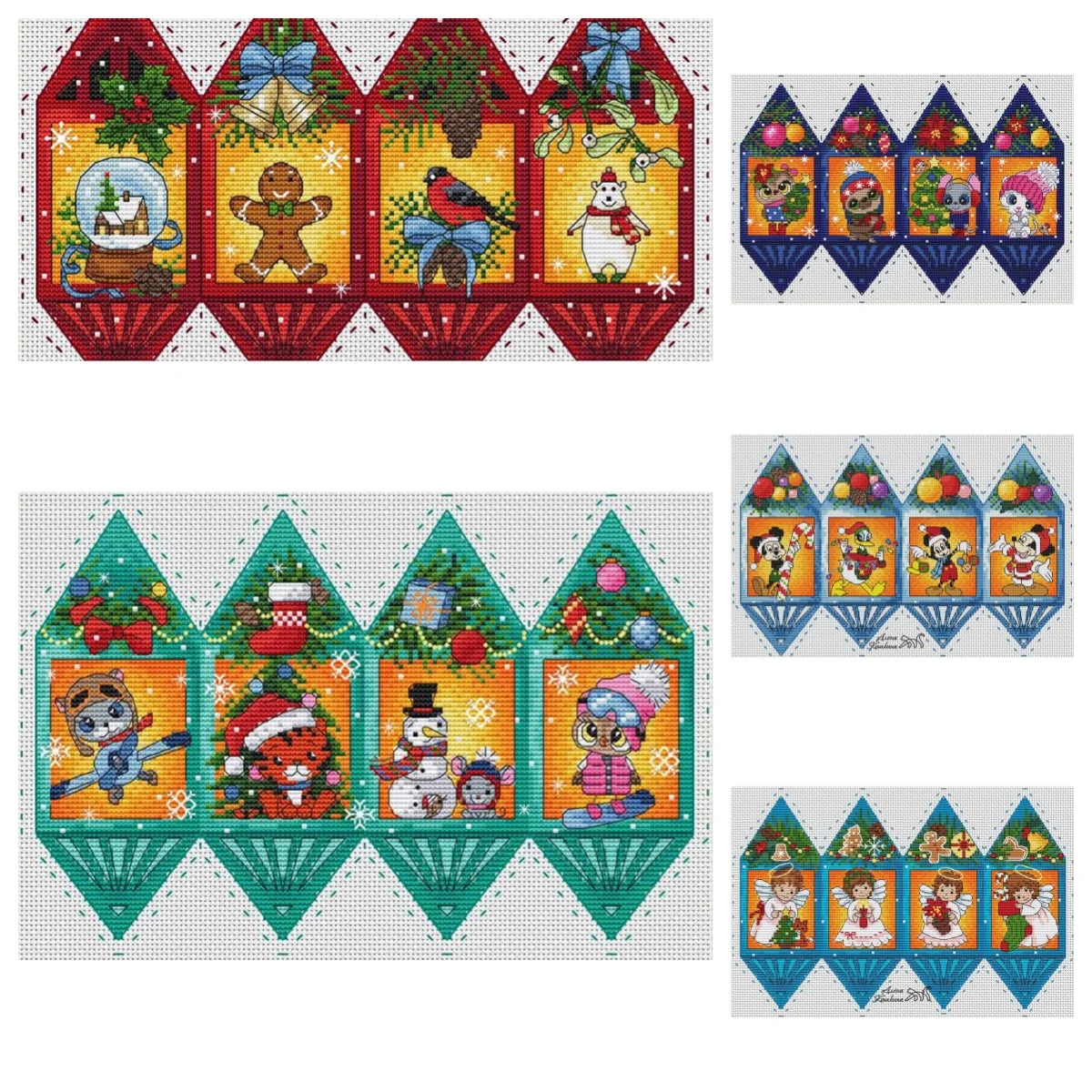 5263 Kreuzstich-Sets für Stickerei, Kreuzstich-Komplettset, Stich-Kreuzstich-Set, Nadelarbeit & Basteln, DIY