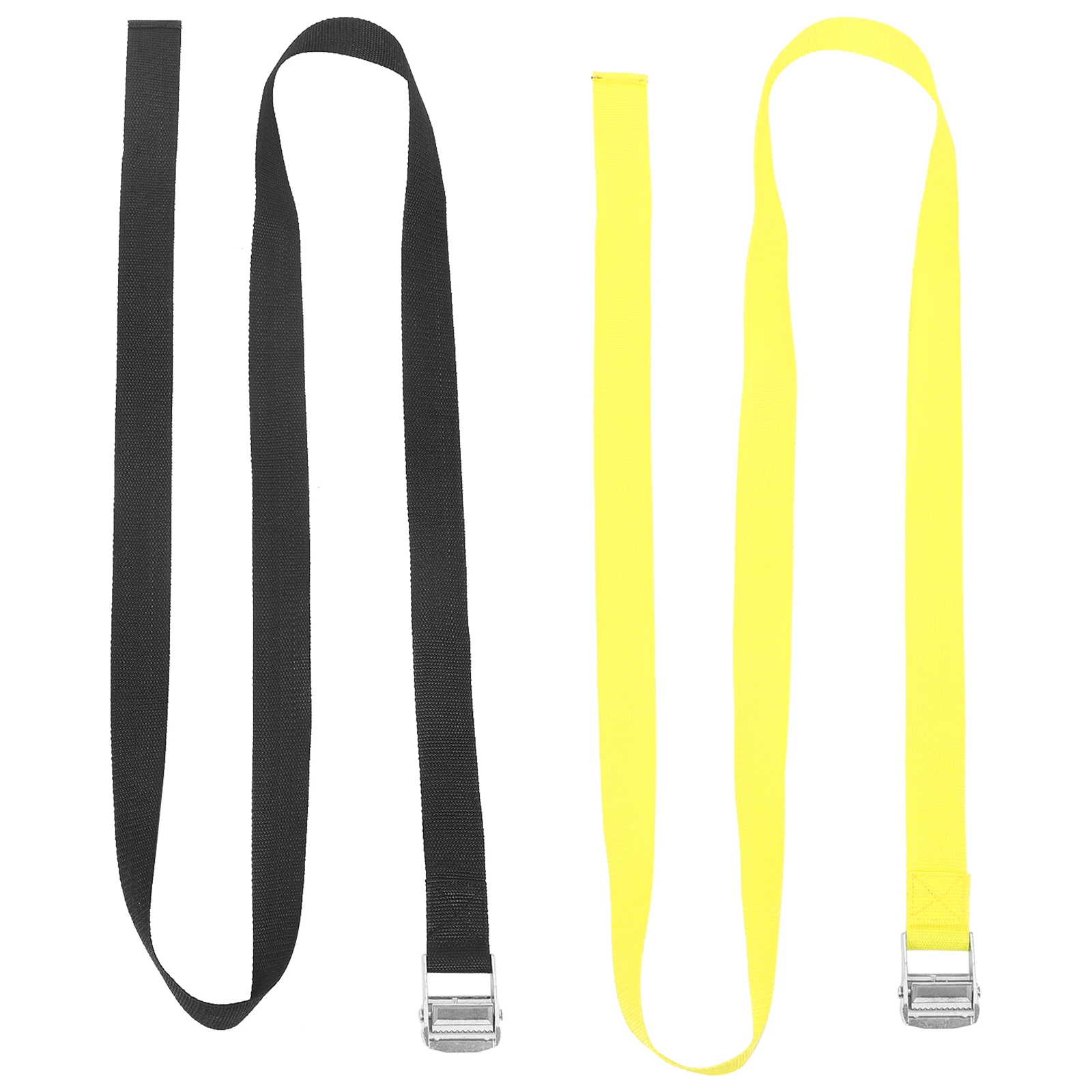 

2pcs 38mmx2m Black Yellow Straps Heavy Duty Ratchet Tie Down Cargo Motorcycles Luggage Secure Fixed Boat Accessories Cam