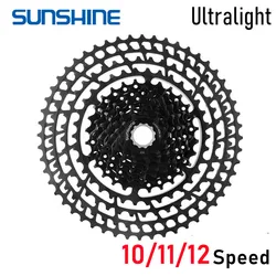 SUNSHINE Ultralight MTB Cassette HG 10/11/12 Speed 11-46/50/52T Sprocket Mountain Bike Freewheel Bicycle Flywheel Ultra-light