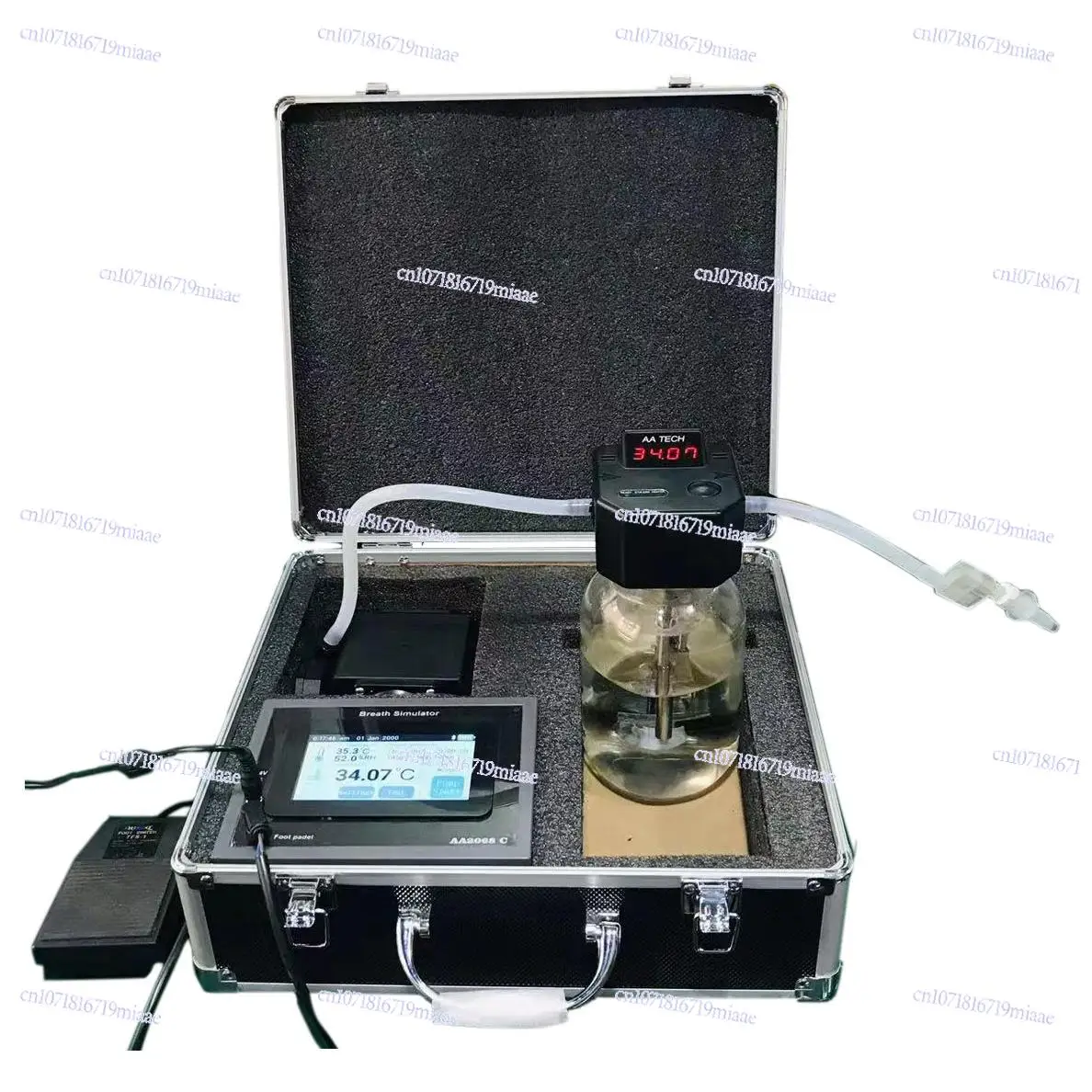 

4.3" Capacitive Touch Display Alcohol Breath test Simulator AA2068C. Can Adapt Alcohol Tester Checker Calibration Platform