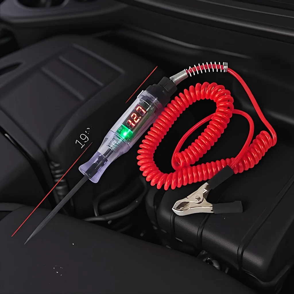 

Тестер цепи напряжения автомобиля грузовика - автоматический диагностический зонд 6 В/12 В/24 В с электрической ручкой с лампочкой