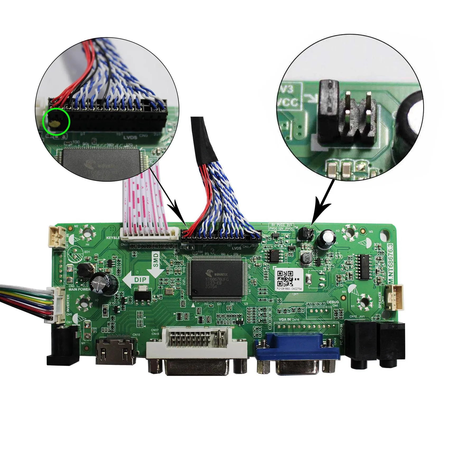 لتقوم بها بنفسك لوحة تحكم عدة HD-MI VGA LCD مجلس ل 1680x1050 30pin 20.1 بوصة M201EW02 V1/V8 /V9/VB/ VC/ VF TFT-LCD لوحة