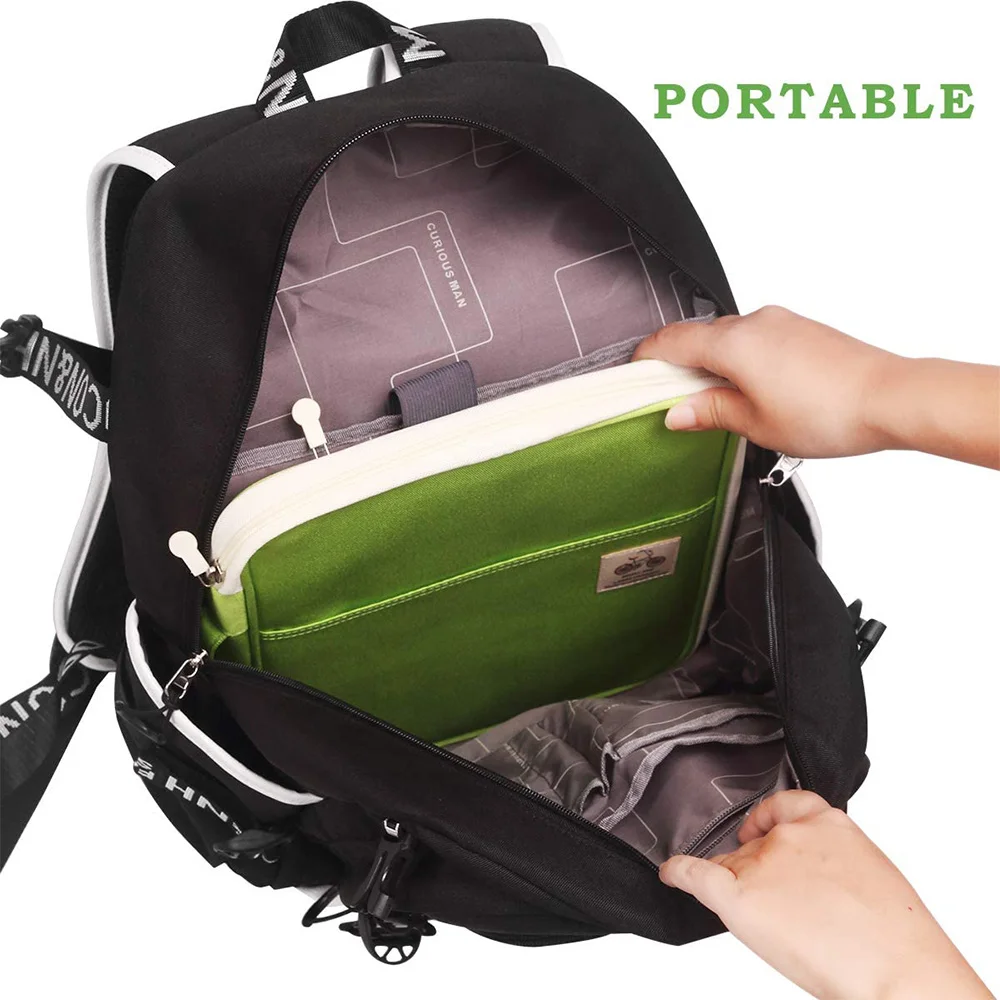 

Multi-Functional Portfolio Travel File Organizer Waterproof A4 Document Bag Zippered Case Pouch For Ipad,Journals-POS