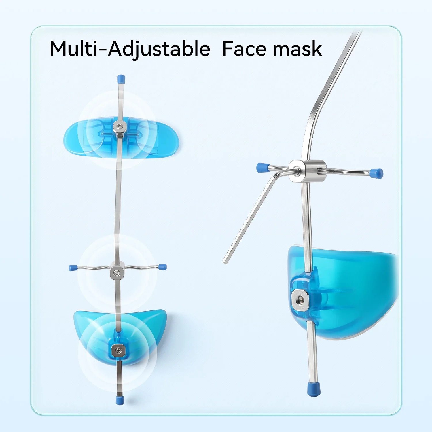AZDENT Dental Orthodontic Forward Pull Headgear Facemask with Single Lever Adjustable For Maxilla Hapoplasia/Prognathism