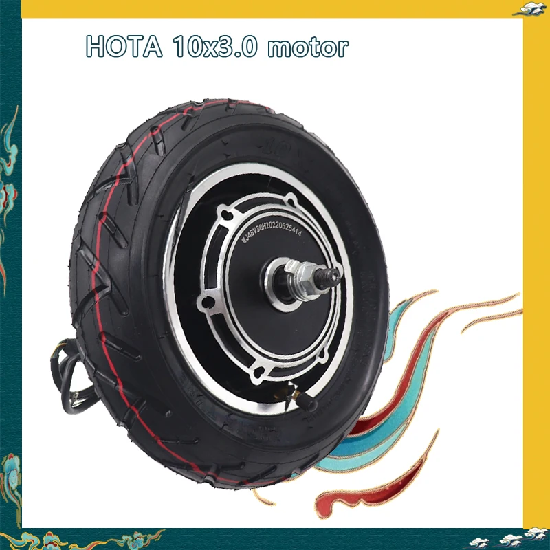 

10 Inch Electric Scooter Motor Wheel HOTA 10X3.0 High Quality Alloy 48V 500W scooter accessories