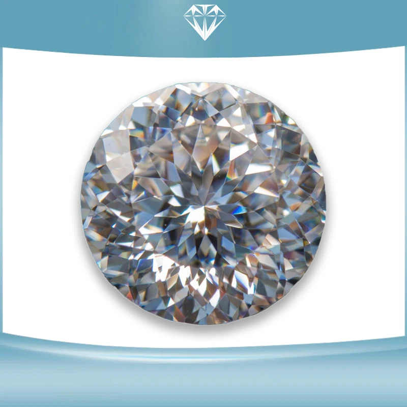 Moissanite Stones 100 Faces Cut Wholesale 0.5-5.0ct D VVS1 Color Charms Jewelry Making Materials with GRA Certificate