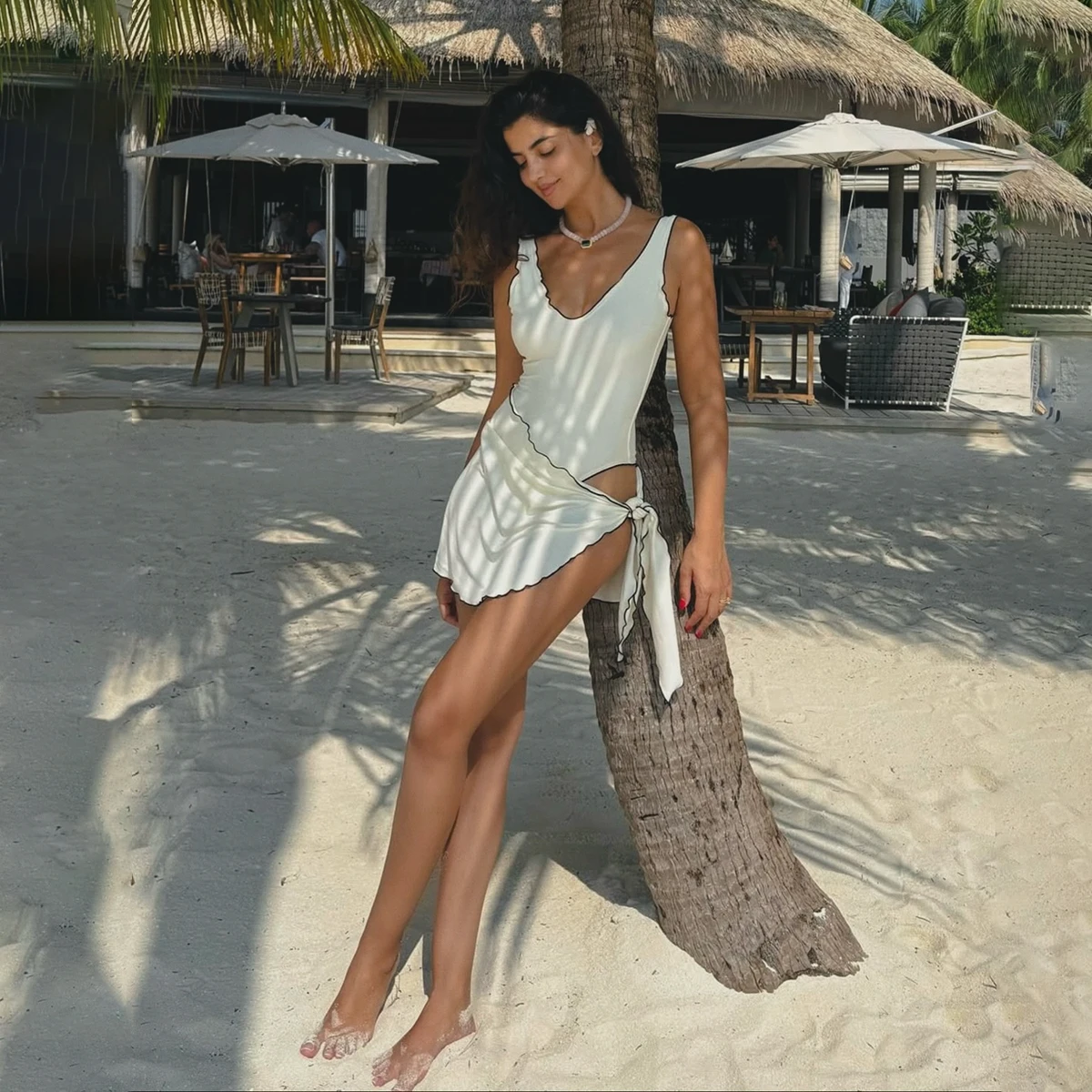 Two Pieces Bikini 2026 Sexy Women Swimsuit Swimwear Female Solid Thong Bikini Set Cover Up Beachwear Bathing Suit Swimming Suit