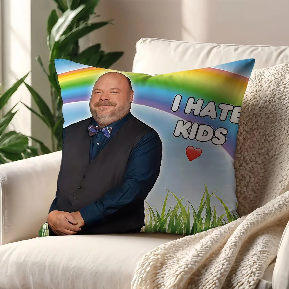 Pink Be Respectful To Daddy Meme Flag I HATE KIDS Funny Cushion Cover For Pillow Printing Sofa Decoration Home Office Simplicity