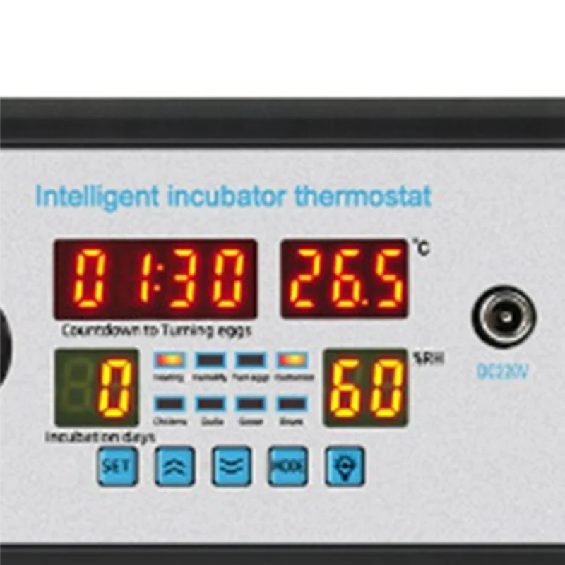 ABSQ-220V Smart Thermostat Digital ZFX-W9002 Temperature Humidity Control Incubator 360 Automatic Egg Turning