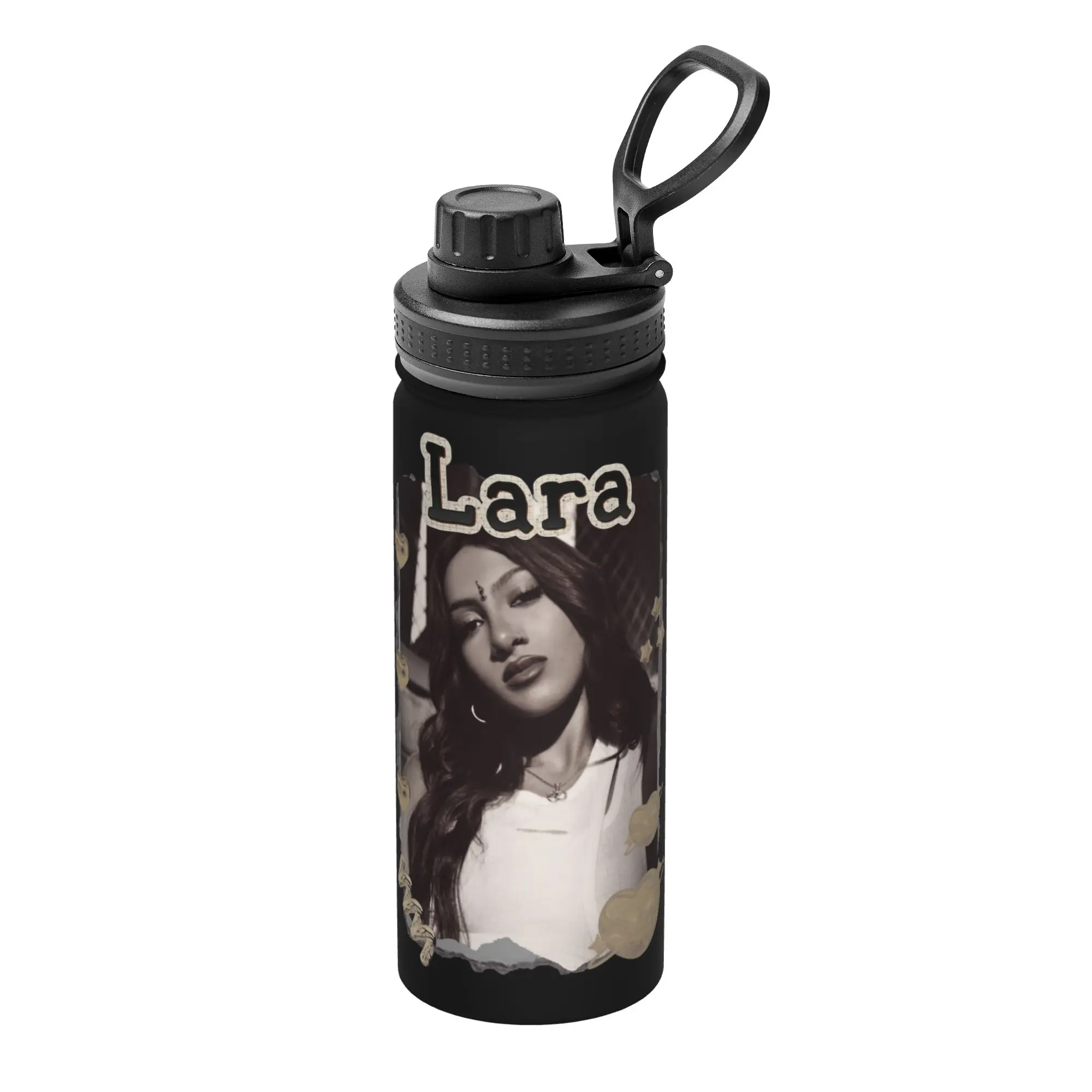 Lara Katseyes Kpop Girl Group 18OZ Sports Insulated Kettle  Coffee Cups Stainless Steel Double Wall Mug Water Bottle