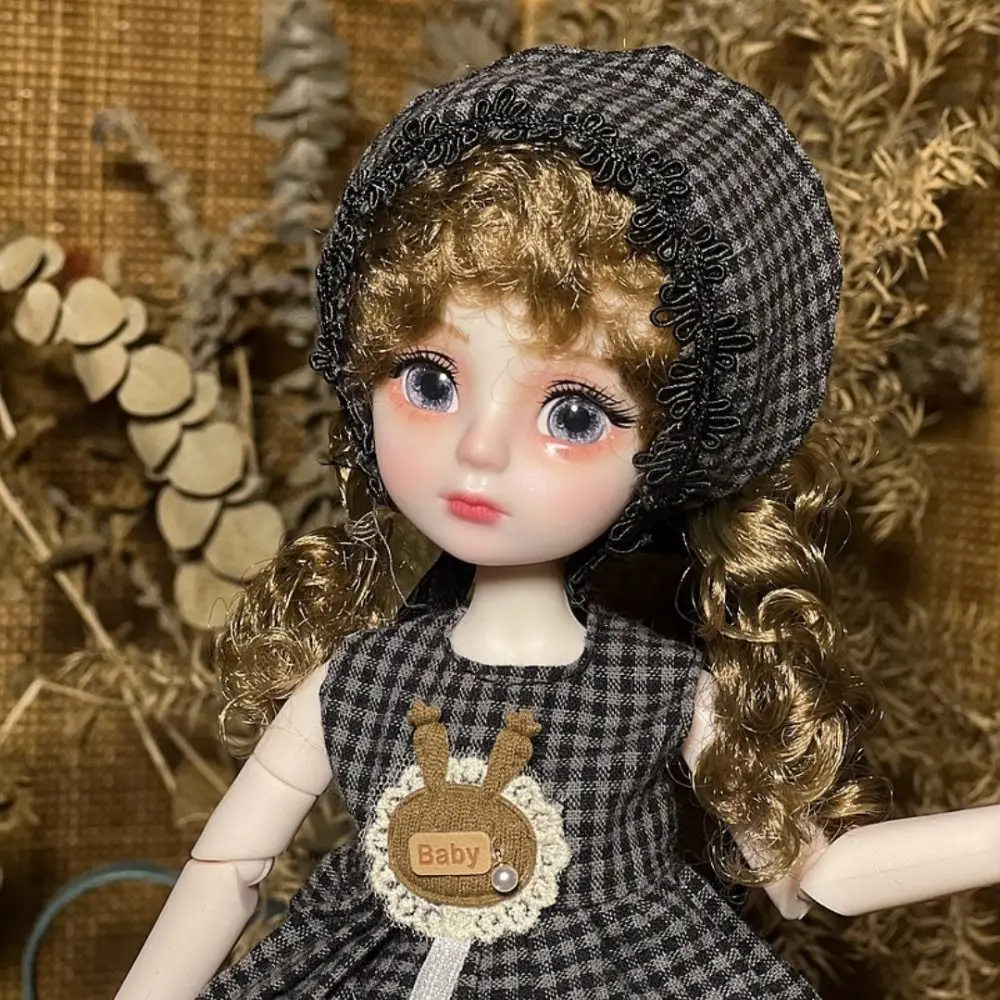 1 conjunto 1/6 sd 30cm boneca bjd com roupas olhos atraentes com peruca compõem princesa vestir-se bonecas bjd anime bola articulada