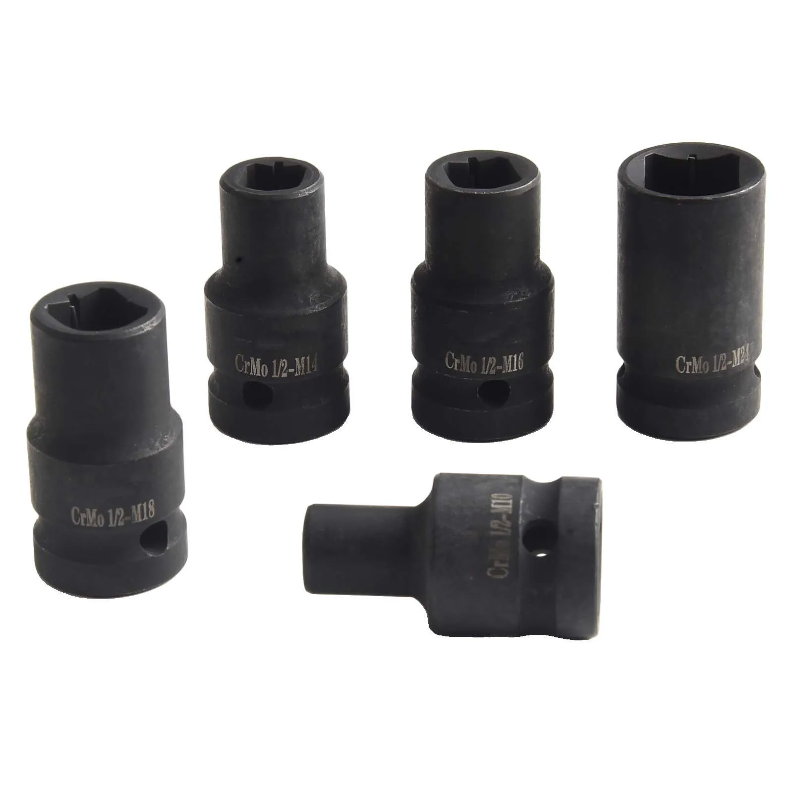10PCS Square Tap Socket Set for Electric Wrench 2 Inch Fits M6 to For M24 Designed for Durability and Strength