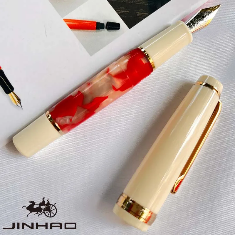 

1 шт. 82, офисные канцелярские принадлежности, классический дизайн, акриловая золотая отделка, мини-короткая карманная авторучка с конвертером чернил