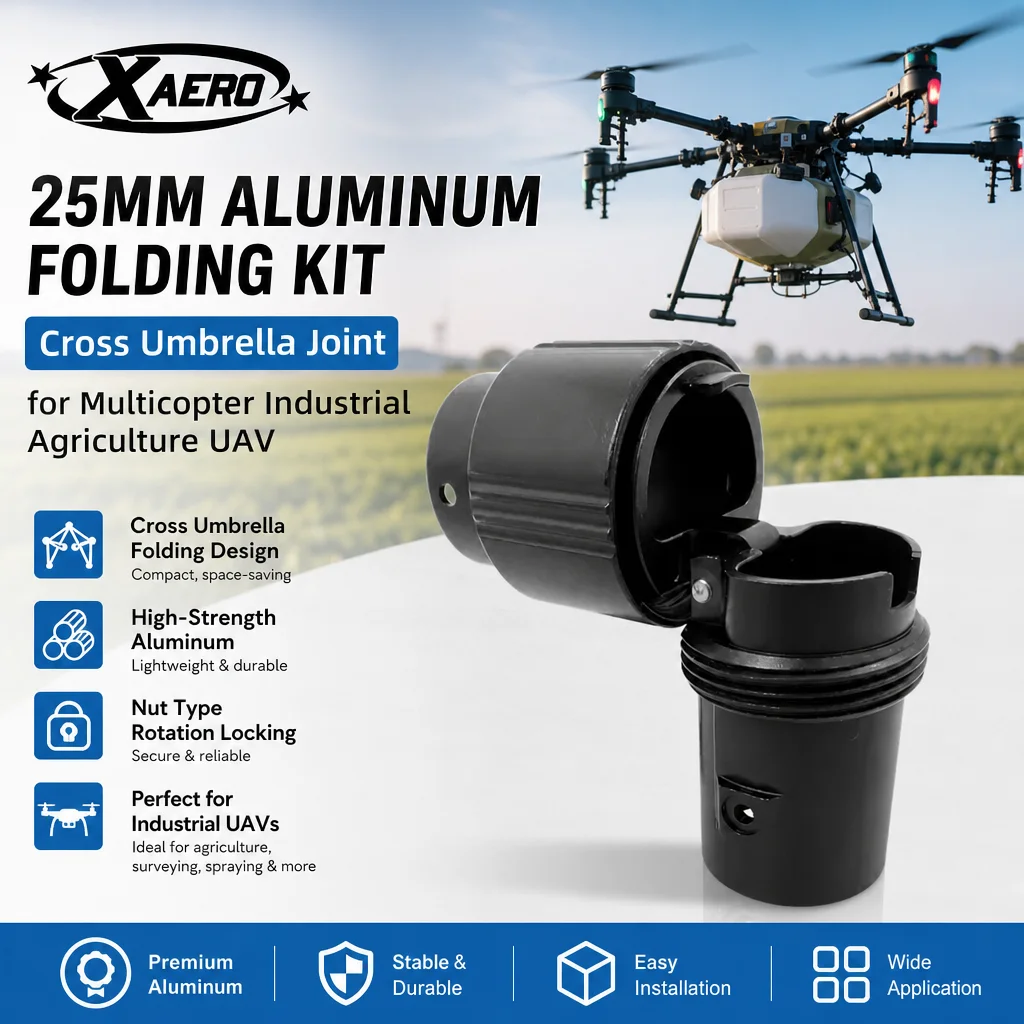 kit-de-pliage-en-aluminium-xaero-25-mm-pour-joint-de-parapluie-transversal-de-multicoptere-industriel-agricole-uav