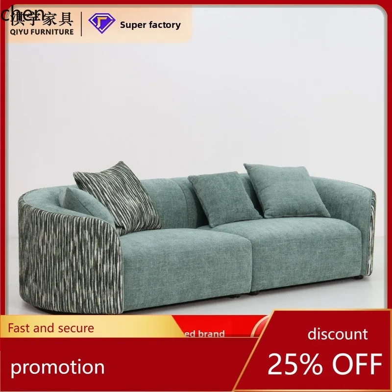 

CZ Fabric Curved Sofa Wabi-Sabi Model Room Living Room Furniture Curved