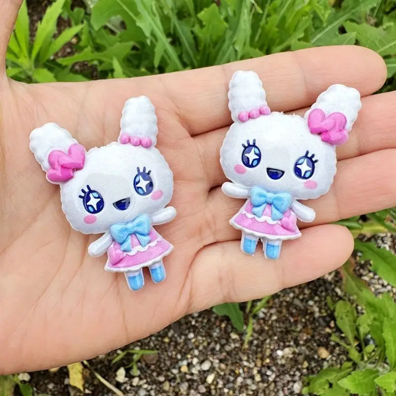 45mm Cartoon Tamagotchi double-sided printed hollow beads, phone bag chain DIY handmade jewelry materials view 3