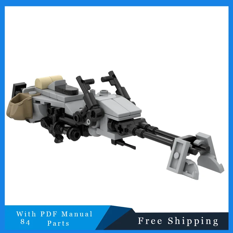 Estrela batalha série criativa voando motocicleta tecnologia tijolos blocos de construção modelo para crianças diy montagem brinquedos presentes natal