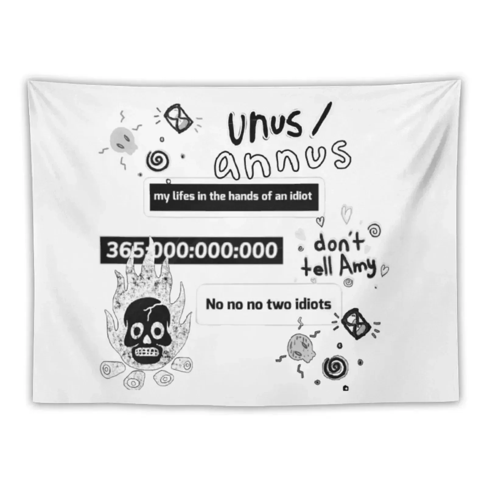

Unus Annus Tribute Tapestry Funny Decorative Wall Murals Bedrooms Decor Aesthetic Room Decor Korean Tapestry