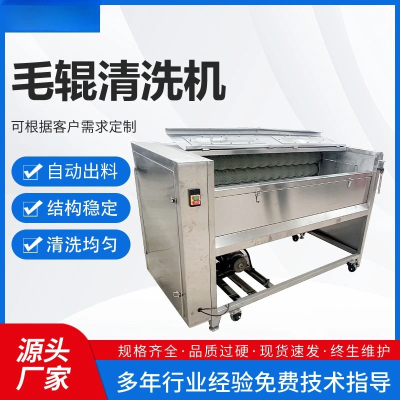 Brush roller cleaning machine peeling cleaning automatic sludge cleaning machine